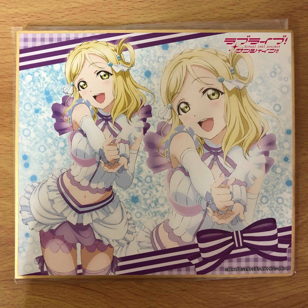 瑕疵出清 Love Live Sunshine ラブライブ サンシャイン Llss 色紙鞠莉 蝦皮購物