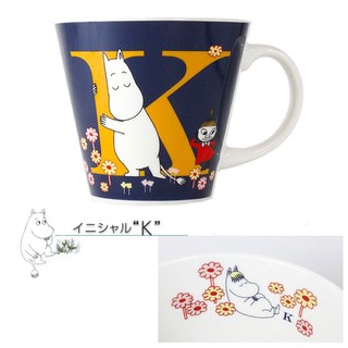 日本製嚕嚕米moomin馬克杯 字母馬克杯