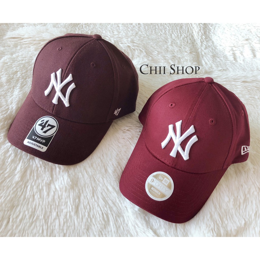 【CHII】零碼 MLB New Era 9 FORTY 女款 酒紅 棒球帽