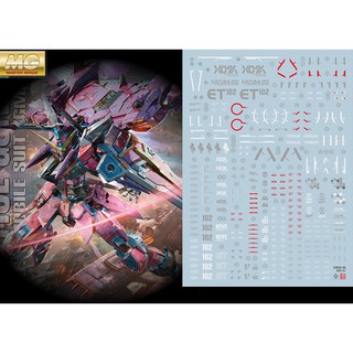 EVO水貼 MG 正義鋼彈 E-M195 鋼彈 模型 螢光 高精度 專用水貼MG-5