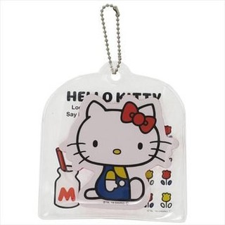 預購 Hello Kitty 指甲 拋光 海棉 指甲銼刀 收納袋 吊飾 KT 凱蒂貓 三麗鷗 日貨 J00012070