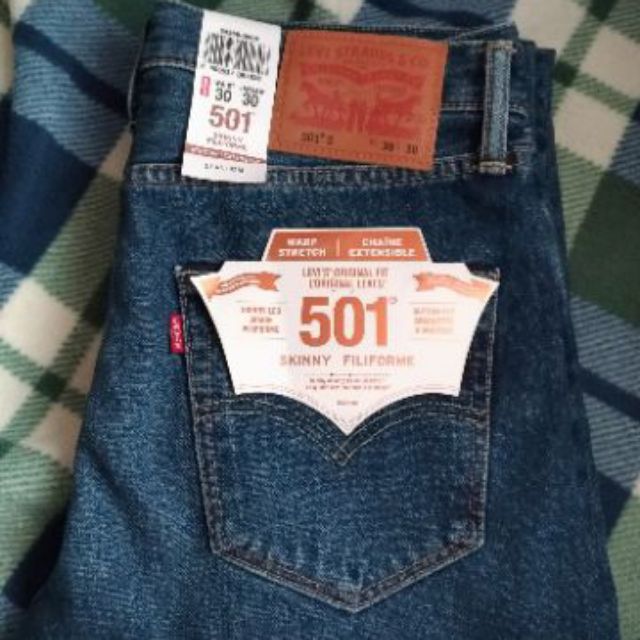 levis 501 warp stretch