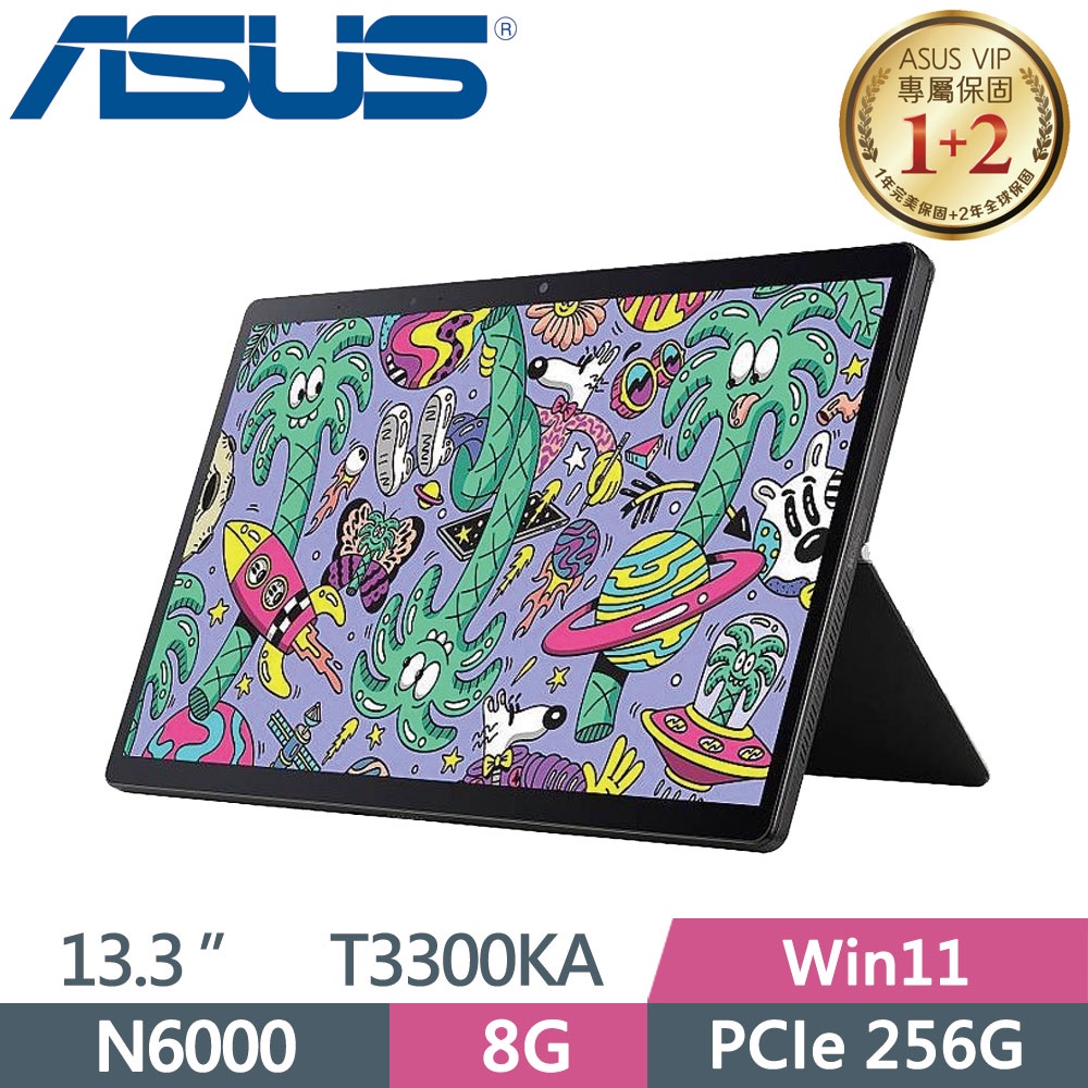 【藍天電腦】ASUS Vivobook 13 Slate OLED T3300KA-0172KN6000 限定版 酷潮黑