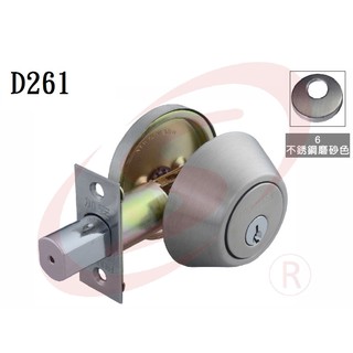 FAULTLESS 加安 D261 不鏽鋼磨砂色 補助鎖 防盜鎖 輔助鎖 60mm 扁平鎖匙 卡巴鎖匙
