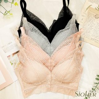 【SiOHER 熹歐禾】2件組 現貨 繆斯女神蝶翼蕾絲前扣內衣/性感內衣/女內著/無痕內衣