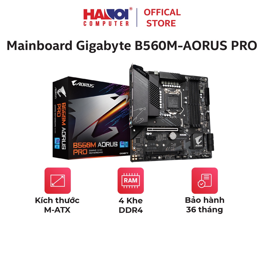 技嘉b560-aorus PRO主板採用最新B560芯片組,支持i3、i5和i7插座LGA 1200 CPU