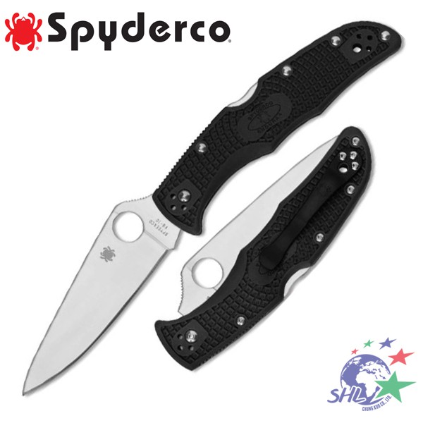 Spyderco 蜘蛛 - ENDURA 4 FRN 黑柄平刃折刀 (VG10 + FRN柄) C10FPBK【詮國】