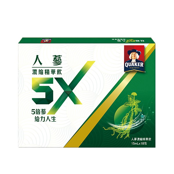 桂格5X人蔘濃縮精華飲（18包）【康是美】