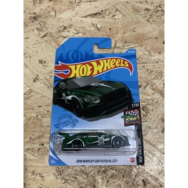 hot wheels 風火輪小汽車 2018 BENTLEY CONTINENTAL GT3 賓利 美版吊卡