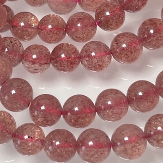 采禪水晶翡翠客製化手作坊- B104-星光紅草莓7.5mm 散珠子 半成品 DIY 飾品 配件 手工 編織 串珠 圓珠