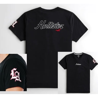 HCO Hollister 海鷗 短袖 T恤 現貨 貼布刺繡前後logo 黑色 美國姐妹屋