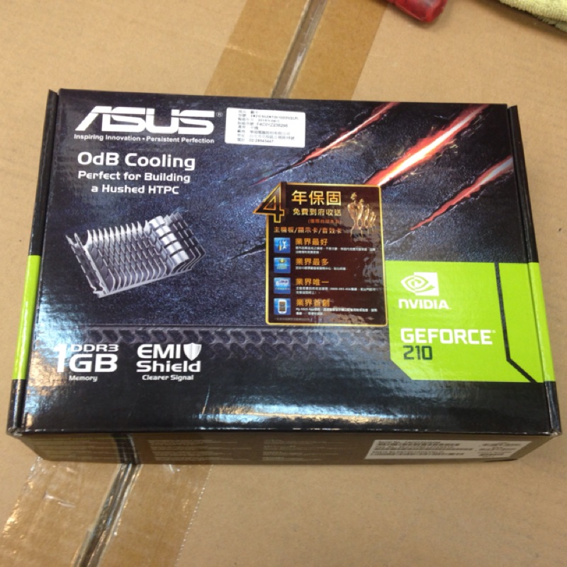 ［顯示卡］ASUS 華碩 EN210 SILENT/DI/1GD3/V2(LP) NVIDIA GeForce 210 顯示卡