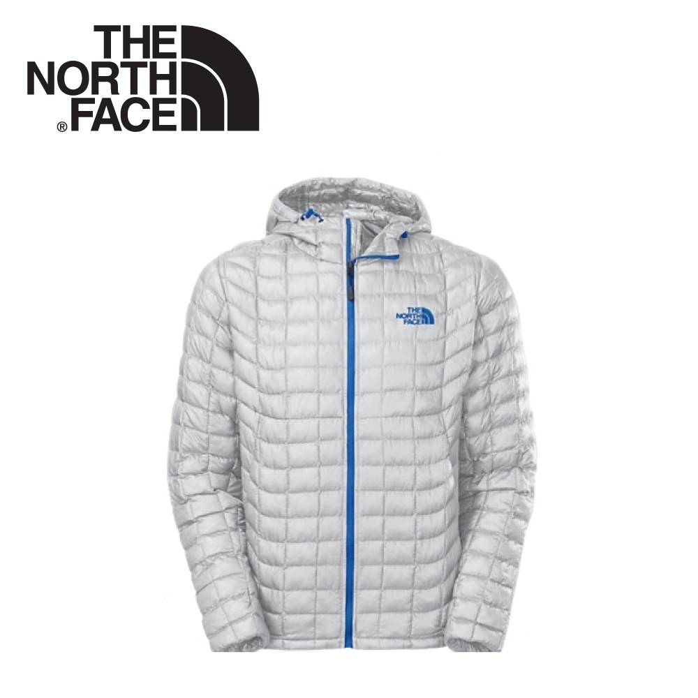 【The North Face 男 TB保暖兜帽外套《灰白》】C761/化纖外套/輕量/防風外套/ThermoBall