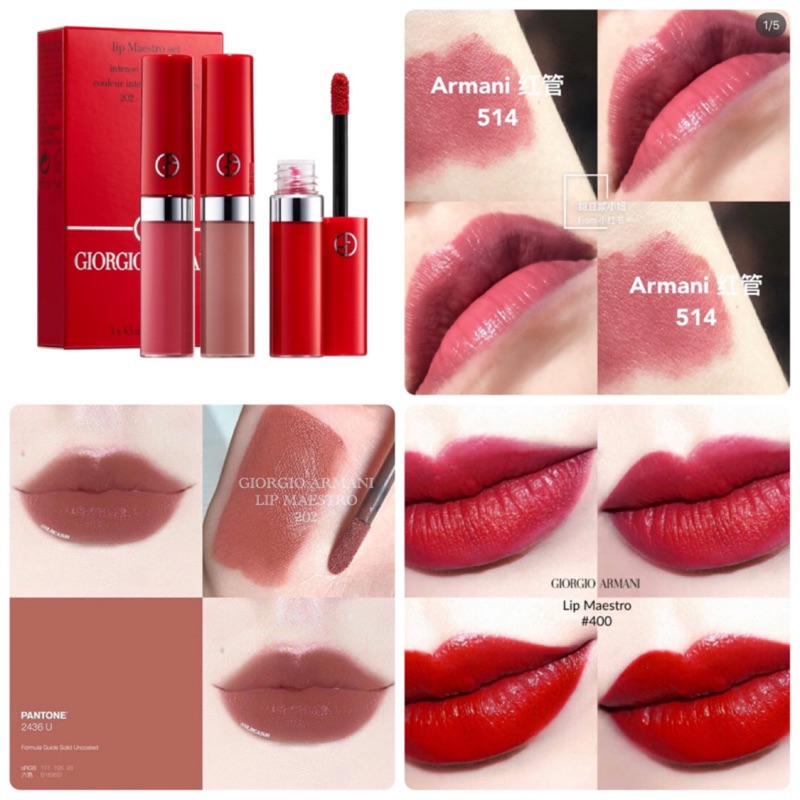 giorgio armani mini lip maestro set