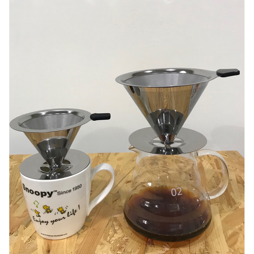 (24H現貨) 1-2人份 咖啡濾杯 雙層不鏽鋼濾網 咖啡濾網 金屬濾網 金屬濾杯