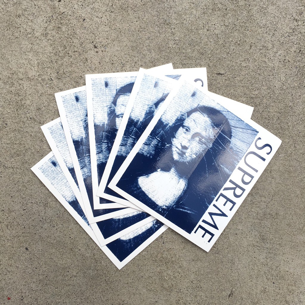 supreme mona lisa sticker