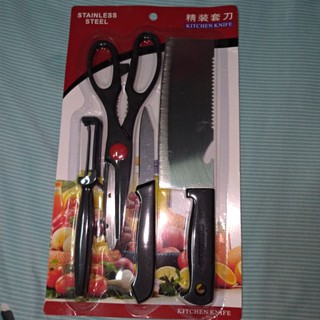 刀具4件組 菜刀 剪刀 刨刀 水果刀