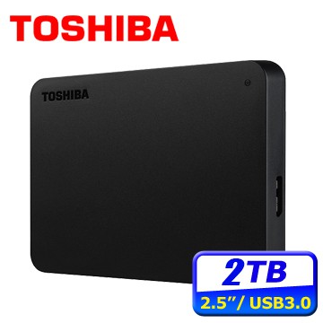 免運Toshiba Canvio Basics 黑靚潮lll 2TB 2.5吋行動硬碟