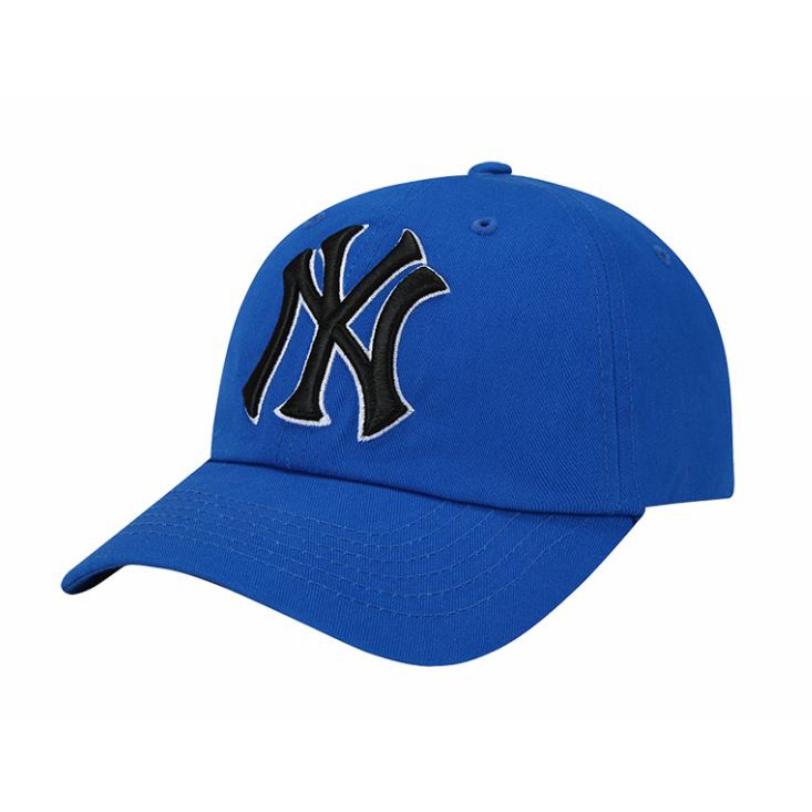 【CHII】零碼 韓國 MLB 大NY 藍色 藍黑 大LOGO NY 刺繡 棒球帽