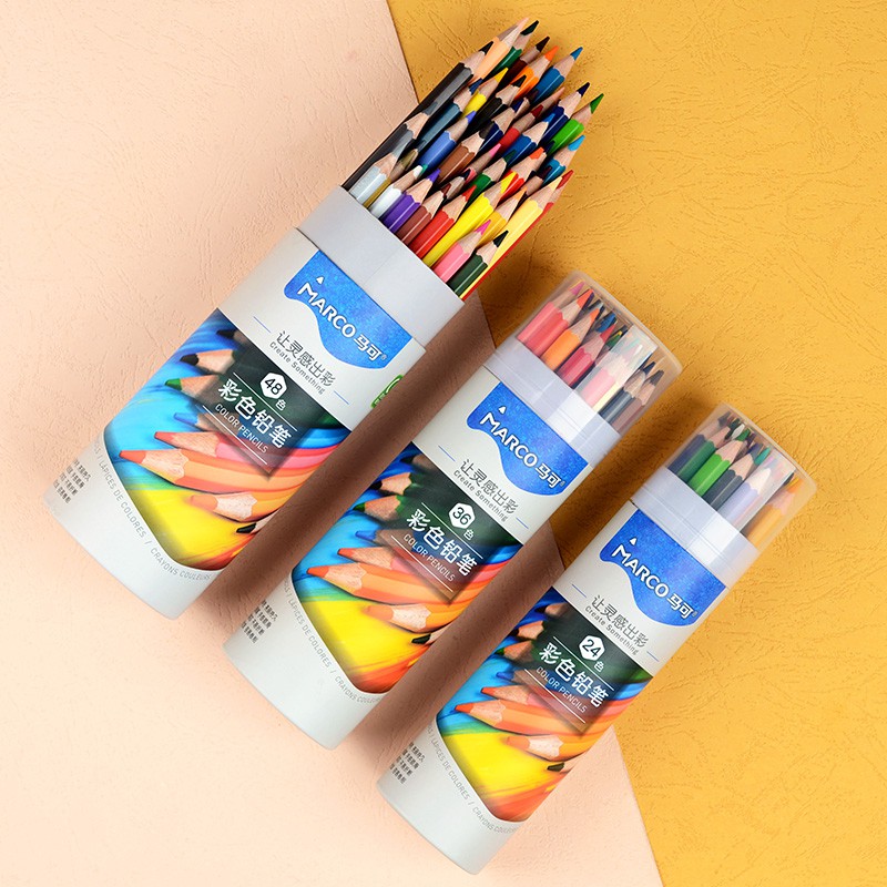 Marco馬可72色彩色筆 彩色鉛筆 學生繪畫筆 筆記 美術繪畫 手帳筆 標記彩色筆 標記筆 記號筆 學生文具 文具用品