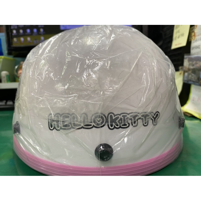 Hello kitty 半罩式安全帽 白色  三麗鷗授權 具合格檢驗標識