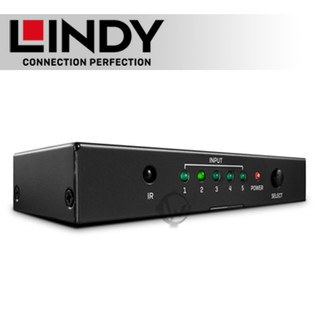 LINDY 林帝 HDMI 2.0 4K/60Hz 18G 5進1出 切換器 (38233)