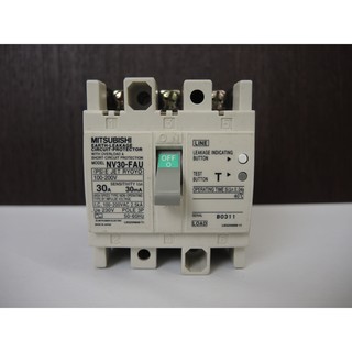日本三菱 MITSUBISHI漏電斷路器 NV30-FAU