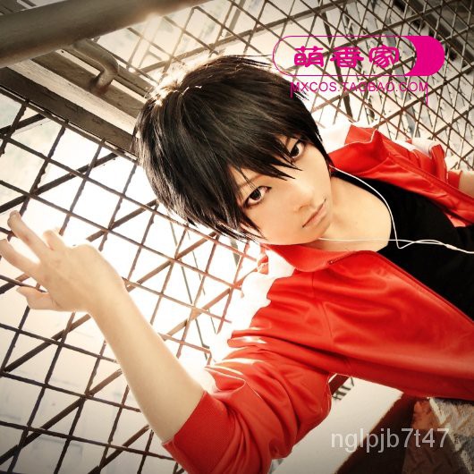 萌香家陽炎project假髮如月伸太郎假毛cosplay假髮高溫絲短髮 蝦皮購物