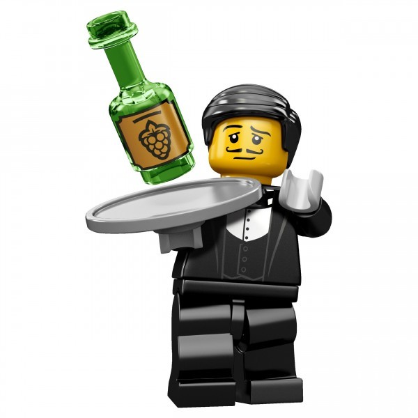 《Brick Factory》全新 現貨 樂高 LEGO 71000 9代 第 九代 服務生 酒保 waiter 人偶