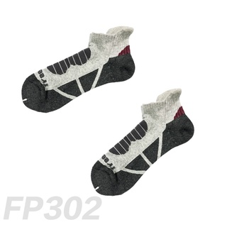 足立康TreeCom除臭襪 雙側翼減壓運動型低筒襪 襪子男款 型號FP302（灰色）