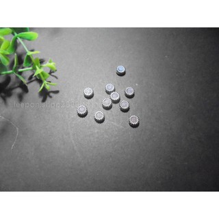 CI26/6mm古銀色大陽花扁珠-7個10元