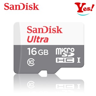 【Yes！公司貨】新版 SanDisk Ultra 16G/GB microSD SDHC 80MB/s C10 記憶卡