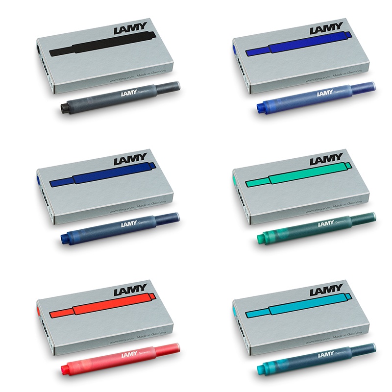LAMY 鋼筆 卡水 六卡盒30入裝 七色可選 T10 Cartridges 德國製造 卡式墨水管 原裝進口