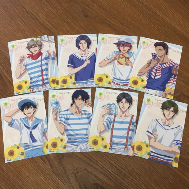 日版 網球王子 特典卡 越前龍馬 手塚國光 跡部景吾 忍足侑士 幸村精市 白石藏之介 丸井文太 木手永四郎