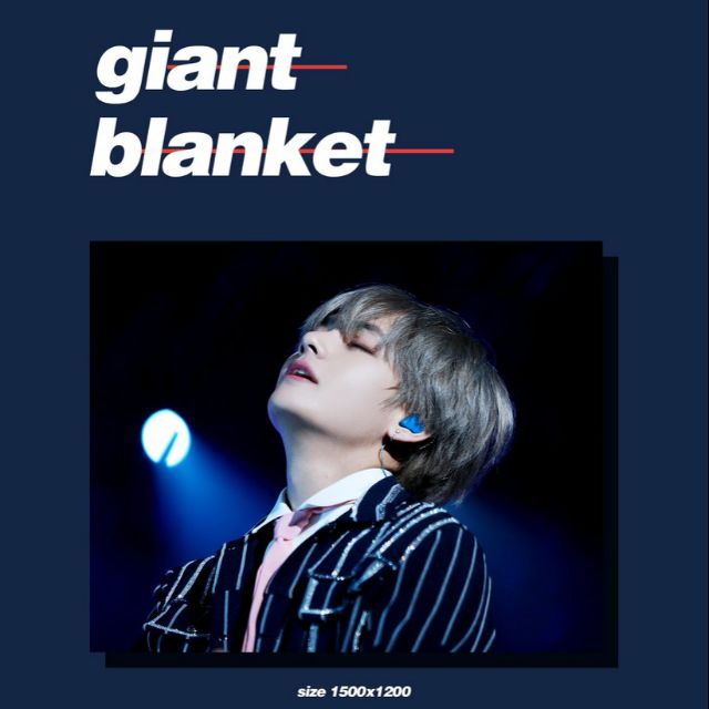 BTS防彈少年團 金泰亨 V 韓站 VTAC 大毛毯 Giant blanket