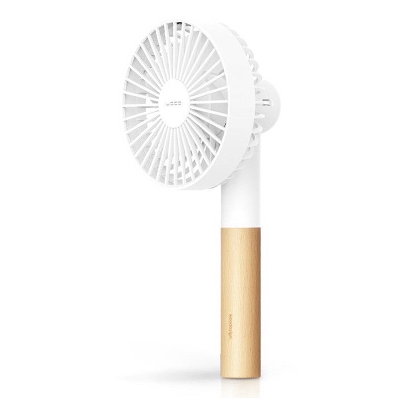 現貨！全新台灣製造Probox 櫸木手持風扇 白色 Wooden Hand Held Fan