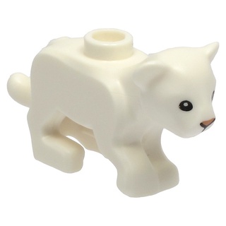 Lego 樂高 白色 小獅子 動物 Tan Lion Baby Cub 77307pb02 60307