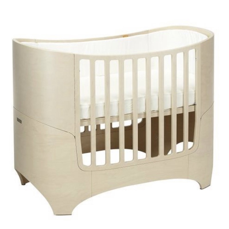 Leander 0-7嬰兒成長床含成長套件及Comfort +7 Cold Foam 床墊-水洗木色