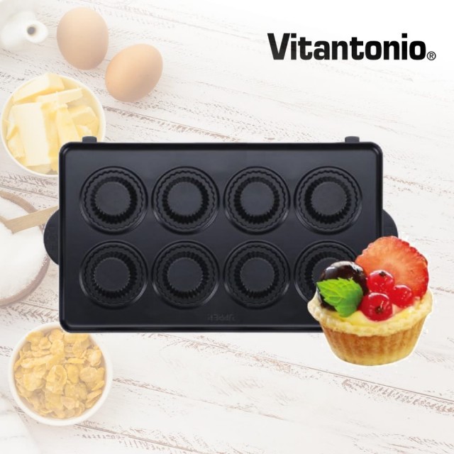 Vitantonio小V鬆餅機烤盤。全新台灣公司貨。迷你塔皮烤盤(單片）現貨。快速出貨