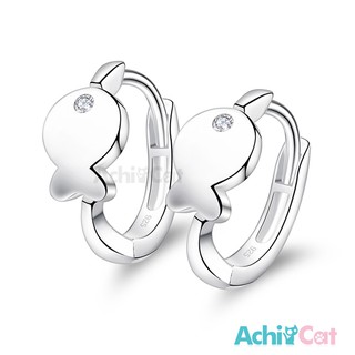 AchiCat．925純銀耳環．海底小魚．易扣耳環．GS7117