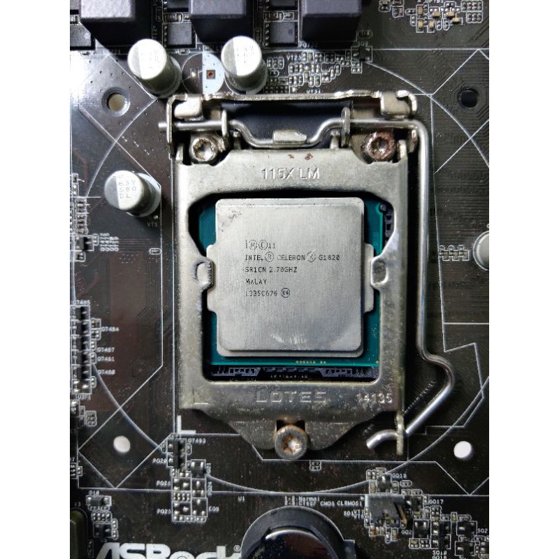 中階電腦半套新版英特爾1150腳處理器G1820 主板H81M-VG4 4G創見終保記憶體