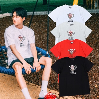 ICE CREAM PEACE T-SHIRT 骷髏 冰淇淋 四色 惡搞塗鴉 短T【421-1204-BK】KS