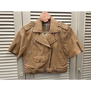 Paul & Joe sister 粉膚色 羊皮 騎士風 外套 全新 收藏品