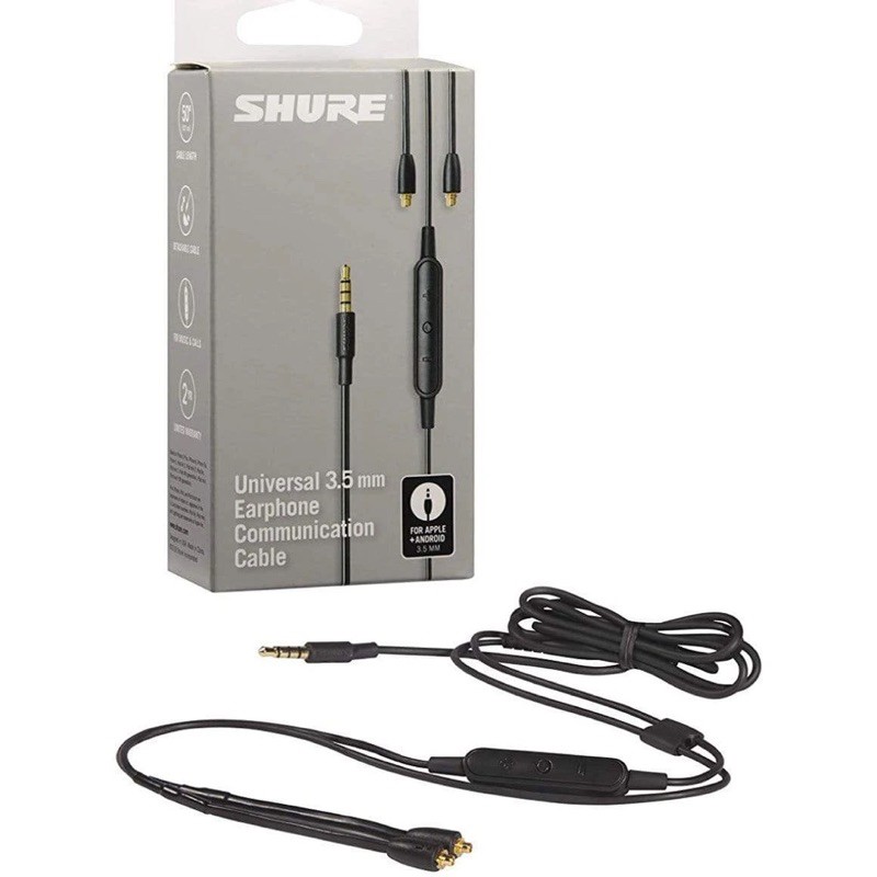 《 SHURE 舒爾 》 整新品 RMCE-UNI RMCE UNI 3.5mm MMCX 耳機線 升級線 線材 線控