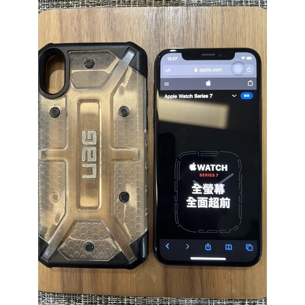 二手正品蘋果iPhone X 64G(黑）附UAG保護殼