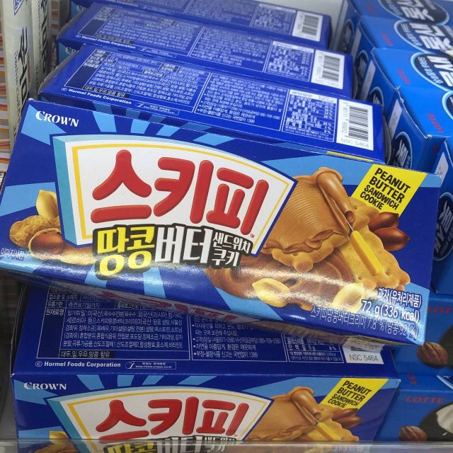 韓國 濃厚花生夾心餅乾