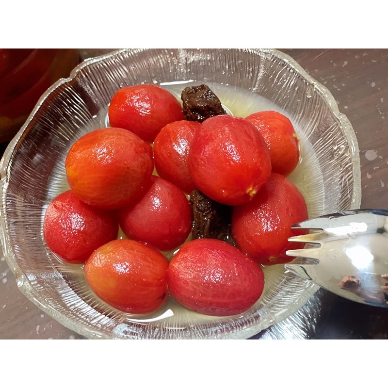 《梅皮番茄》冰糖梅子冰釀番茄～梅漬番茄～冰釀番茄～蜜番茄