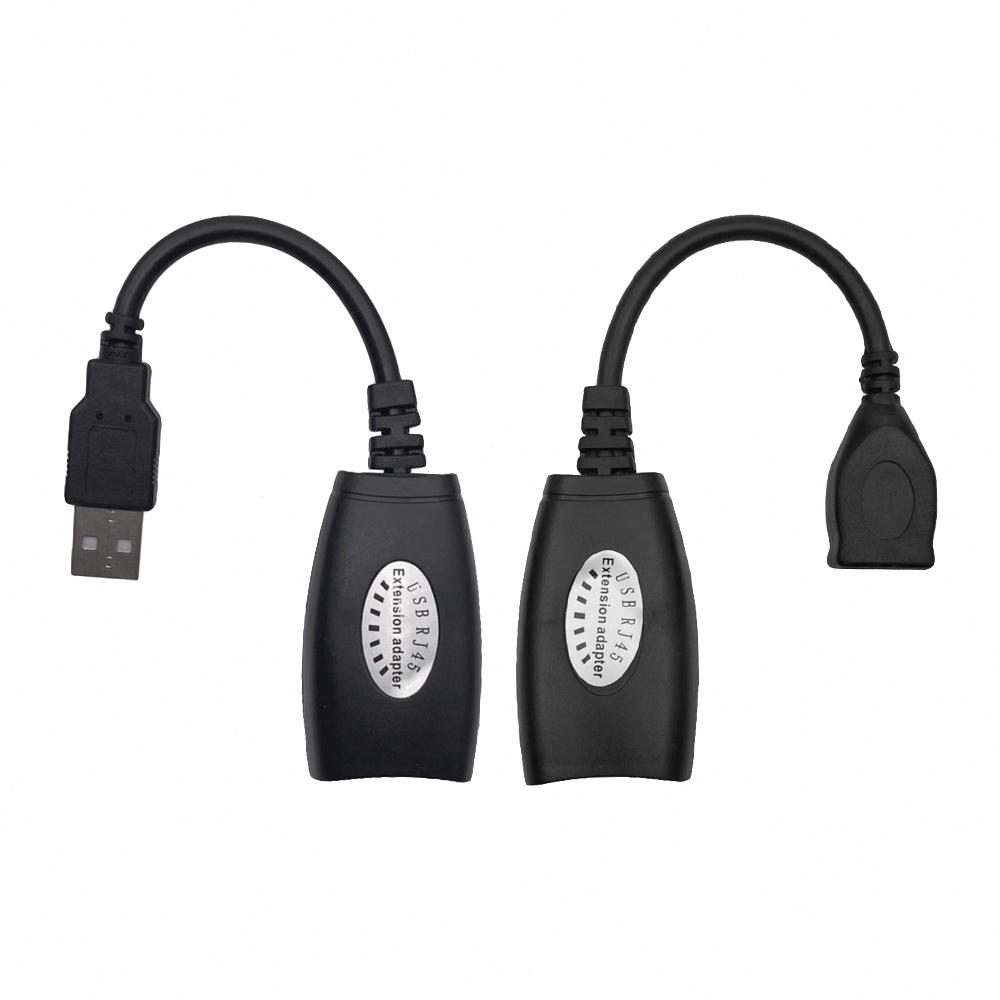 信號延長放大器 USB轉RJ45延長線 USB訊號轉換為網路線去延長接滑鼠/VGA轉換器/監視器材