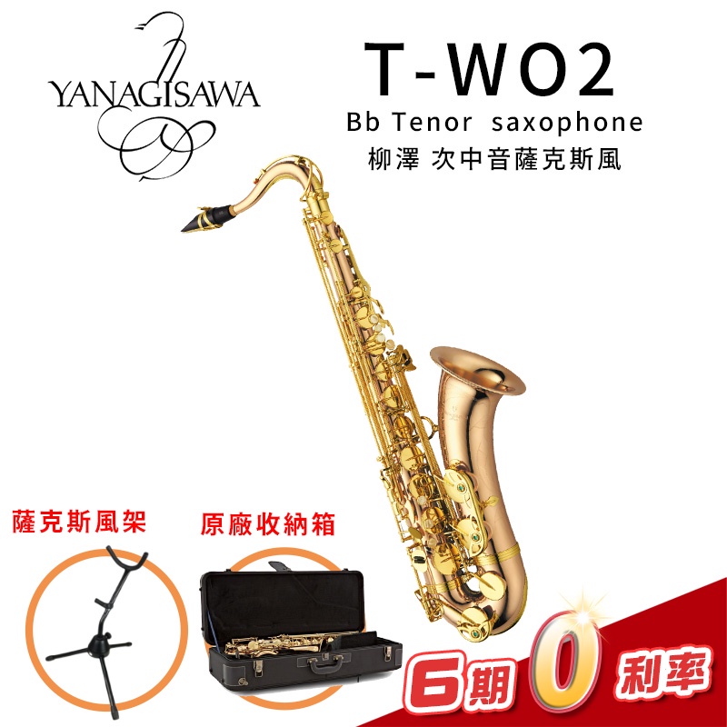 日本製 YANAGISAWA T-WO2 Bb Tenor Sax 柳澤 次中音薩克斯風 T-WO2 【金聲樂器】