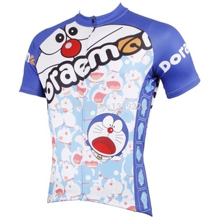 哆啦夢 【IvyStore】全新 Doraemon 自行車騎行服公路自行車騎行服速乾山地自行車騎行服休閒上衣